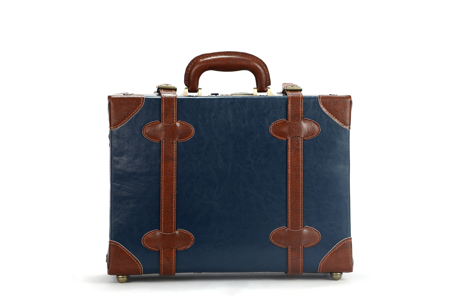 13-inch Handcrafted Vintage Retro Handbag - Multi-Purpose Carry-On Case, Vegan Leather by Miravio