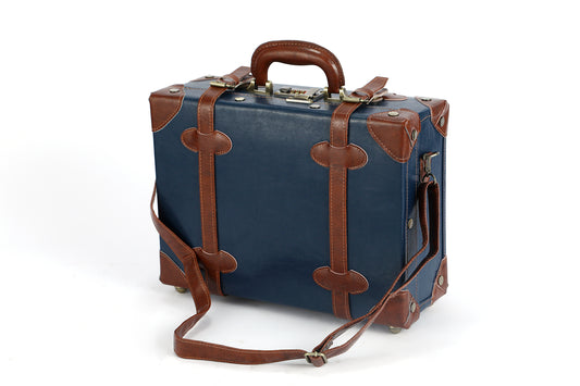13-inch Handcrafted Vintage Retro Handbag - Multi-Purpose Carry-On Case, Vegan Leather by Miravio