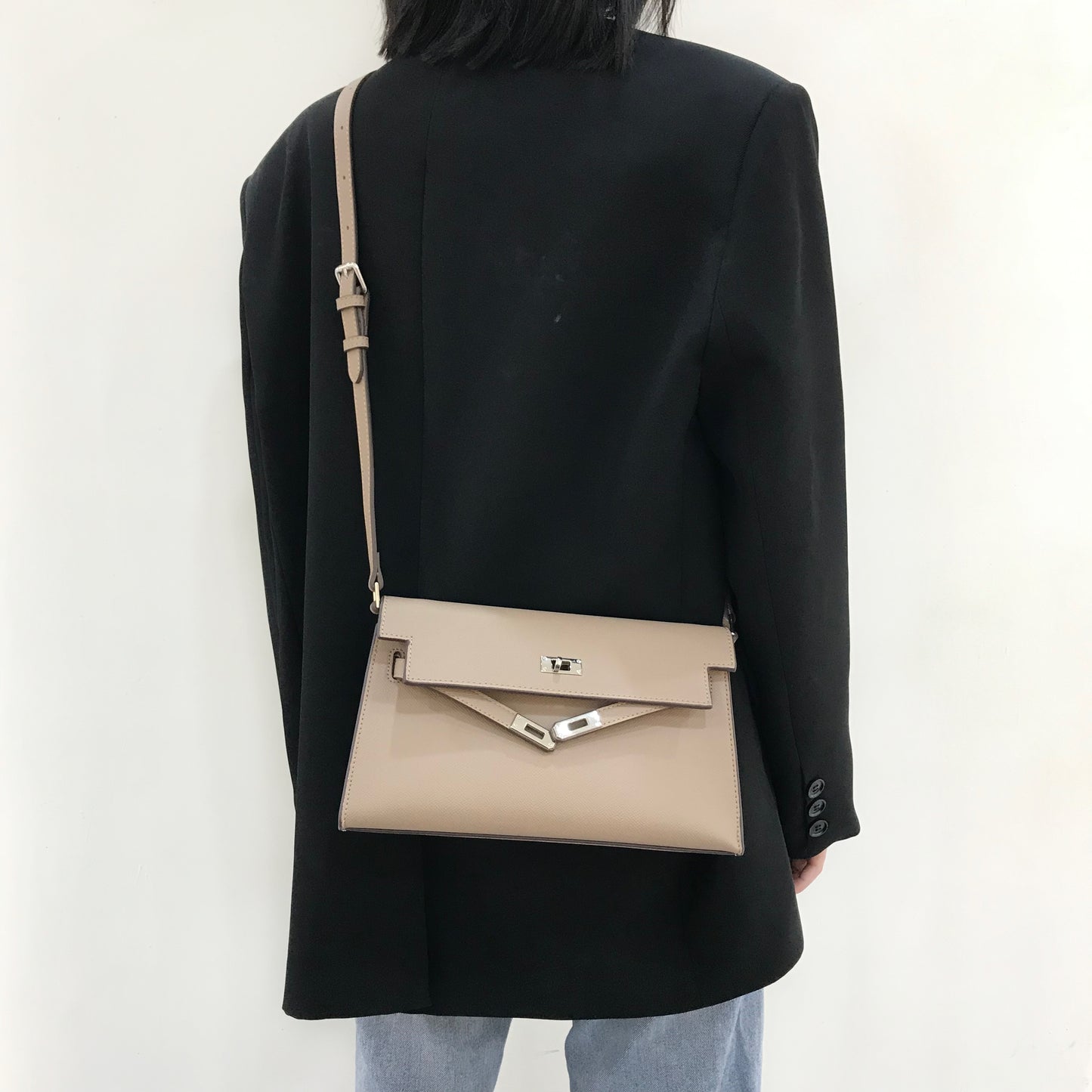 The Clara Bag, Vegan Leather Structured Evening Crossbody Bag by Miravio