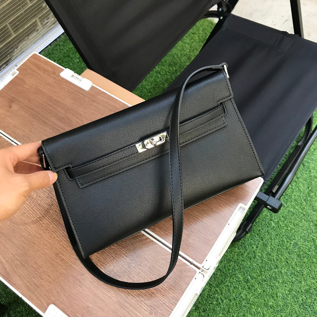 The Clara Bag, Vegan Leather Structured Evening Crossbody Bag by Miravio