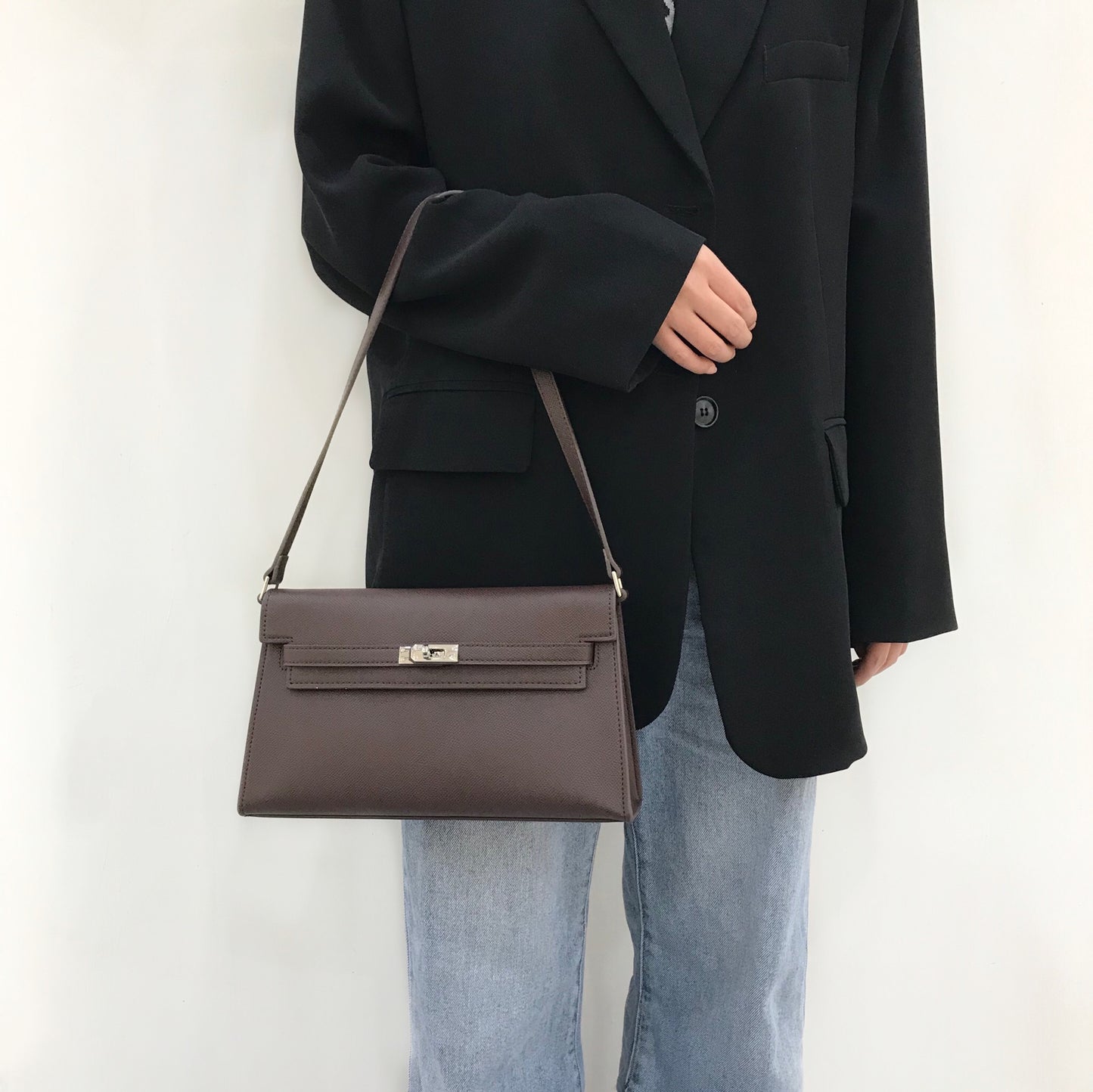 The Clara Bag, Vegan Leather Structured Evening Crossbody Bag by Miravio