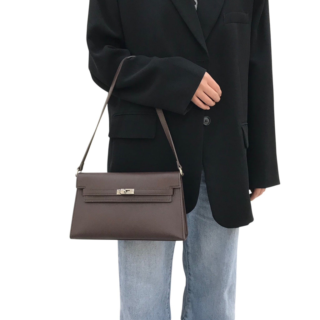 The Clara Bag, Vegan Leather Structured Evening Crossbody Bag by Miravio